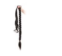 Piezas de Pelo de Moño Para mujer Cola de Caballo trenzada larga con lazo for el cabello 80cm extensión de cabello de cola de caballo recta larga extensión de cabello sintético suave moño for el cabel
