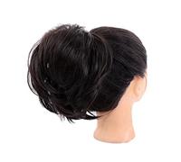 Piezas de Pelo de Moño Para mujer Moño desordenado for mujer, moño sintético corto y recto, coleta, elástico extendido, accesorios for el cabello