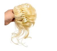 Piezas de pelo de moño para mujer, moño sintético con clip, moño desordenado, extensiones de pelo ondulado y rizado, moños de pelo despeinados, coleta, postizos con clip para mujeres, extensiones de