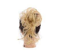 Piezas de Pelo de Moño Para mujer Pelucas sintéticas Fluffy Messy Wavy Bun Alargamiento Hairband Elástico Ponytail Hair Pieces for Mujeres Niñas