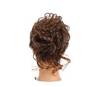 Piezas de Pelo de Moño Para mujer Pelucas sintéticas Fluffy Messy Wavy Bun Alargamiento Hairband Elástico Ponytail Hair Pieces for Mujeres Niñas