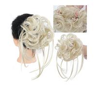 Piezas de Pelo de Moño Para mujer Pieza de pelo moño desordenado sintético Extra largo Moño Cola caballo rizado extendido con banda elástica for el cabello
