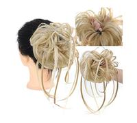 Piezas de Pelo de Moño Para mujer Pieza de pelo moño desordenado sintético Extra largo Moño Cola caballo rizado extendido con banda elástica for el cabello