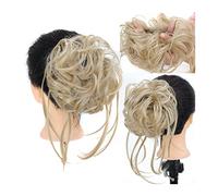 Piezas de Pelo de Moño Para mujer Pieza de pelo moño desordenado sintético Extra largo Moño Cola caballo rizado extendido con banda elástica for el cabello