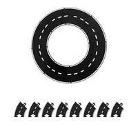 Piezas de pista de rompecabezas de goma flexible, juego de circuito de autopista flexible, indestructible, impermeable, modular, rompecabezas de coche, carreteras, regalos de juguete para interiores y