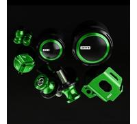 Piezas de protección Tapas del Depósito Maestro De Líquido Freno Delantero Motocicleta, Cubierta Protectora Tanque Aceite Trasero para Kawasaki para Ninja H2 H2R SX SE 2021 2022(Vert)