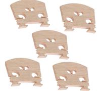 Piezas de puente de violín de madera de arce, Accesorios for puente de violín 4/4 arce, juego 5 piezas