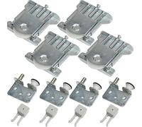 Piezas de puerta corredera de armario, kit de puerta corredera de armario, repuesto para ruedas de puerta corredera, rodillos de guía de puerta corredera compatibles con puerta de armario Stanley