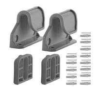 Piezas de puerta retráctil - Kit de piezas Retacable, componentes de montaje seguros | Extensión ajustable con abrazaderas, accesorios de tornillo para la instalación de barrera, seguridad de jardín