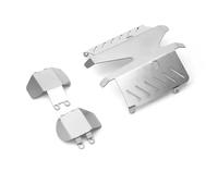 Piezas de radiocontrol para Tamiya CC02 RC, Piezas De Actualización Coche Acero para Chasis, Armadura, Protector Protección, Placa Deslizante