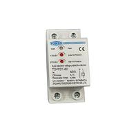 Piezas de recambio 40A 230V Riel Din 3 LED Reconexión automática Dispositivo de protección contra sobrevoltaje y bajo voltaje Relé de protección