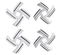 Piezas de recambio del acero inoxidable los discos la placa picadora carne for el mezclador soporte tamaño 5(B (4PCS))