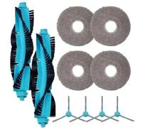 Piezas de recambio del aspirador del robot, paño esencial plástico de la fregona de la microfibra y kit del cepillo para Cecotec para Conga 20090 Proai
