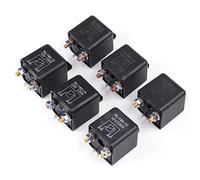 Piezas de recambio Relé de arranque de alta corriente 100A/120A/200A, relé automotriz, interruptor de fuente de alimentación principal, 12V/24V, 4 pines, bobina de cobre de plateado (Color : 200a, S