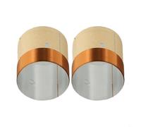 Piezas de reparación de bobina de voz de altavoz de bajo redondo de alambre de cobre de 2 capas, diámetro interior de 25,5 mm-75,5 mm, impedancia de 8Ω, compatible con varios Wo(35.5)