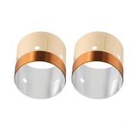 Piezas de reparación de bobina de voz de altavoz de bajo redondo de alambre de cobre de 2 capas, diámetro interior de 25,5 mm-75,5 mm, impedancia de 8Ω, compatible con varios Wo(49.5)