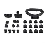 Piezas de reparación de carrito de carro de camping, para modelo plegable plano, kit de accesorios de carrito de plástico de alta resistencia, juego de repuesto negro, para equipo de senderismo al