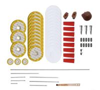 Piezas de reparación de flautas, kit de herramientas de mantenimiento de 70 piezas con almohadillas de sonido y tornillos para reparación de agujeros abiertos de flauta, juego completo de instrumentos