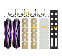 Piezas de Repuesto Accesorios Cepillo Lateral Principal Filtro Trapeador Bolsa para Polvo para Midea S8+ Plus para CLIEN T24(50PCS)