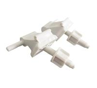 Piezas de repuesto bisagra for tapa inodoro, accesorios baño, Kit ajuste fijación tornillo, pernos plástico for asiento, 2 uds(Color 1)