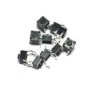 Piezas de repuesto Botón del interruptor encendido 100 piezas 6 * 4.3 Panel PCB pulsador táctil momentáneo Micro pines DIP Light Touch 6x6x4. mm Teclas Teclado