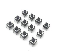 Piezas de repuesto Botón del interruptor encendido 100 unids/lote 6 * 4,3 mm Interruptor táctil pulsador DIP pines Monitor pantalla LCD 6X6X4.3MM Micro