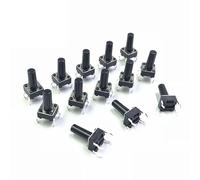 Piezas de repuesto Botón del interruptor encendido 20PCS 6 * 12 pulsador táctil DIP 4 pines 6X6X12 mm Micro Interruptor reinicio(50pcs)