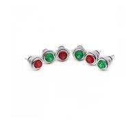 Piezas de repuesto Botón interruptor encendido 100 piezas DS-101 Interruptor botón encendido/apagado 8 mm Mini momentáneo sin bloqueo Micro normalmente abierto(Green)