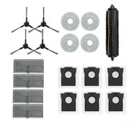 Piezas de repuesto compatibles con dreame L40 Ultra AE para ce L30s Ultra Robot Cleaner incluyendo cepillo de rodillo, almohadillas de limpieza, kit de filtro bolsas de polvo (19 piezas)
