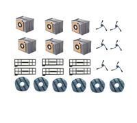 Piezas De Repuesto Compatibles con Eufy X10 Pro Omni Cepillo Principal Paño De Fregona Cepillos Laterales Filtros HEPA Bolsas De Polvo(Set 5)