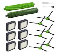 Piezas de Repuesto Compatibles con iRobot Roomba J7 J7+ J5 J5+ J6 J6+ J8 J8+ J9 J9+ Serie i e j - Kit de Accesorios con 1 Cepillos de Goma, 6 Filtros HEPA, 6 Cepillos Laterales
