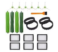 Piezas de Repuesto compatibles con iRobot Roomba Serie EI: E5, E6, I7, I1, I2, I3, +, I4 e I8. Filtro Cepillo Lateral Goma y Bolsas for el Polvo(Burgundy)