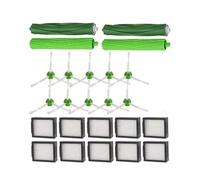 Piezas de Repuesto compatibles con iRobot Roomba Serie EI: E5, E6, I7, I1, I2, I3, +, I4 e I8. Filtro Cepillo Lateral Goma y Bolsas for el Polvo(Red)