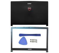 Piezas de repuesto compatibles para portátil GP72 GL72 GL72M MS-1795 MS-1799 MS-179B, incluida la cubierta trasera LCD, bisagras del bisel frontal, reposamanos y carcasa inferior de plástico(AB COVER2
