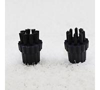 Piezas de repuesto de cabezal de cepillo de nailon para mopa de vapor, accesorio de fregona para limpiador a vapor, eficaz para limpiar la suciedad dura en hornos, parrillas y luces (2 piezas)