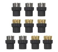 Piezas de repuesto de cabezal de cepillo para fregona de vapor con cepillo de latón diseñadas para compatibilidad con múltiples dispositivos de limpieza a vapor (B)
