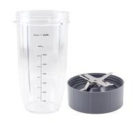 Piezas De Repuesto De Copa Colosal Y Cuchilla Extractora De 32 Onzas, Compatibles Con NutriBullet, Licuadoras De 600 W Y 900 W NB - 101B 101S 201, A Prueba De Fugas, Aptas For Lavavajillas