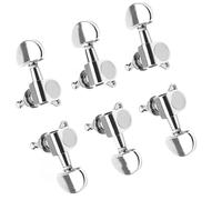 Piezas de repuesto de cuerdas de bobinado de afinador semicircular completamente cerrado de aleación popular Juego De Clavijas De Afinación Para Guitarra