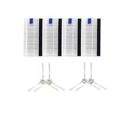 Piezas de Repuesto de Filtro de Cepillo Lateral, Compatible con Tefal, Compatible con Rowenta, X-plorer Serie 75 RG7687/RR7687WH Aspiradora Robótica(8pcs)