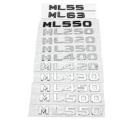 Piezas de Repuesto de la Etiqueta Adhesiva de la Insignia de la Letra del Maletero del Coche ABS 3D, compatibles con ML Grado W164 W166 ML300 ML350 ML400 ML450 ML500 ML550(Gloss Black,ML 350)