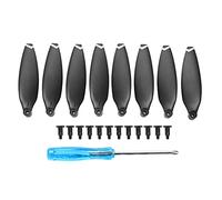 Piezas de repuesto de mini hélice PolyGen X8 para el mini dron X8, juego de 8 piezas, palas de hélice de dron de bajo ruido con alta rigidez a partir de pruebas de equilibrio (White Edge)