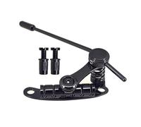 Piezas de repuesto de placa de tracción de puente de guitarra, barra de puente cromada eléctrica, pieza trasera, placa de parada de puente trémolo for guitarras LP/SG(Schwarz)