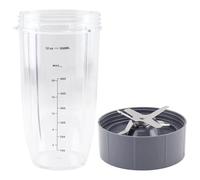Piezas De Repuesto De Taza Colosal Y Cuchilla Extractora De 32 Oz, Compatibles Con NutriBullet, Licuadoras De 600W Y 900W NB-101B NB-101S NB-201