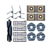 Piezas de Repuesto for aspiradora, Accesorios, Filtro de Cepillo Lateral con Rodillo, paño for fregona, Almohadillas for Trapos, Bolsa for Polvo, Compatible con Eufy X10 Pro Omni(As Shown 3)