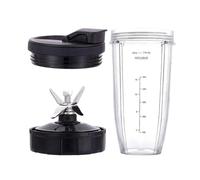 Piezas De Repuesto for Licuadora, Cuchilla Extractora De 7 Aletas De Taza De 24Oz, Compatible Con Nutri Ninja, Auto IQ BN801 SS101 BL480-30 B