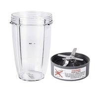 Piezas De Repuesto For Licuadora, Taza De 24 Oz Con Cuchilla Extractora De Repuesto, Compatible Con Nutribullet, Licuadoras De 600W Y 900W