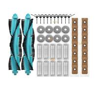 Piezas De Repuesto For Mopa, Filtro HEPA, Rodillo De Trapo, Cepillo Lateral, Accesorios, Compatibles Con Cecotec Y Conga, Aspiradora Giratoria 11090.(44pcs)