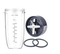 Piezas De Repuesto For Vaso Y Cuchilla De Licuadora, Vaso Y Cuchilla Extractora De 32 Oz, Compatibles Con NutriBullet, Serie 600W/900W