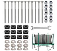 Piezas de repuesto genéricas para trampolín - Tornillos de seguridad para postes de trampolín | Tuercas anticaída con estabilización para cobertizo de jardín, tienda de techo, estacas y jardín