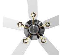 Piezas de repuesto genéricas ventilador de techo - aluminio 18x7x3cm | Conector de aluminio | Juego 5 soportes de brazo para el hogar salón dormitorio garaje reparación